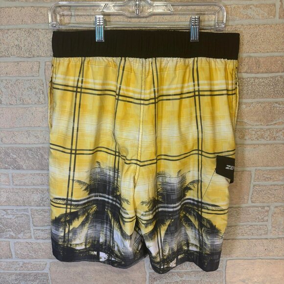 Men's Swim Trunks By Zero Exposure Size Medium Lined - Picture 6 of 8